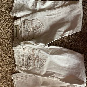 Rock revival white jeans